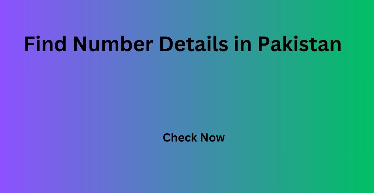 Find Number Details in Pakistan